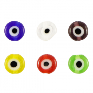 Millefiori-Glasperlen Disc Eye 6mm Multicolour