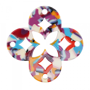 Anh&auml;nger aus Resin Mosaik Multicolor confetti