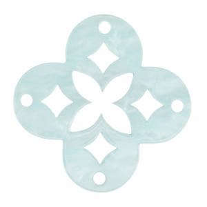 Anh&auml;nger aus Resin Mosaik Sky blue