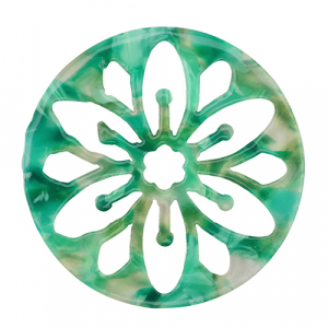 Anh&auml;nger aus Resin Mandala Turquoise-green