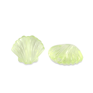 Perlen Acryl Shell Transparent light green
