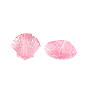 Perlen Acryl Shell Transparent pink