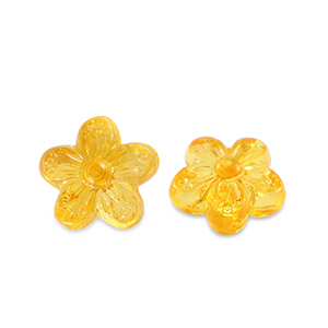 Perlen Acryl Flower Transparent spectra yellow