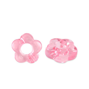 Perlen Acryl Flower Transparent pink