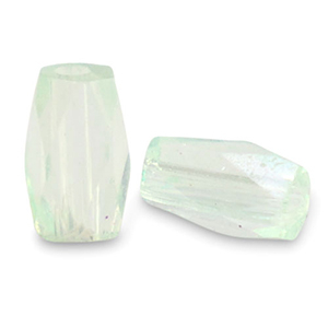 Facetten Tube Perlen Soft mint green