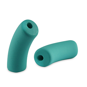 Acrylperlen tubes matt Teal green