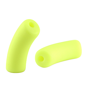 Acrylperlen tubes matt Neon yellow