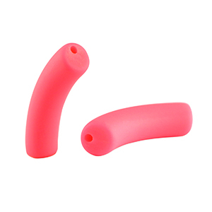 Acrylperlen tubes matt Neon pink