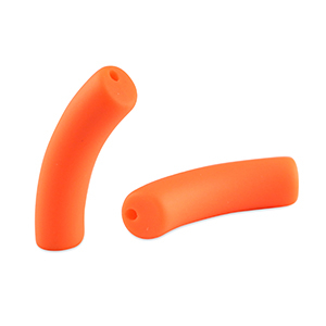 Acrylperlen tubes matt Bright orange
