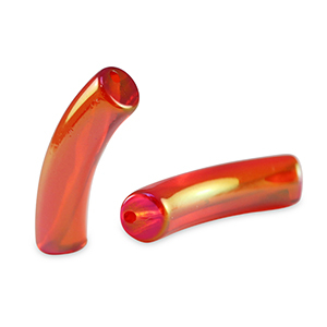Acrylperlen tubes Red-AB coating