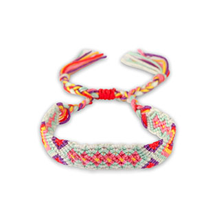 Armband Soft turquoise blue-pink