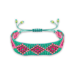 Armband Turquoise green-pink