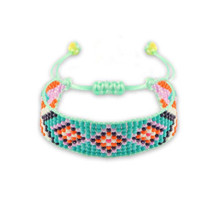 Armband Tropical teal blue-orange