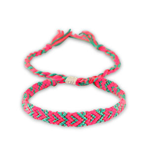 Armband Neon pink-turquoise green