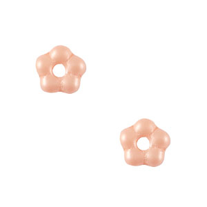Tschechische Perlen Flower 5mm Peach blush pink