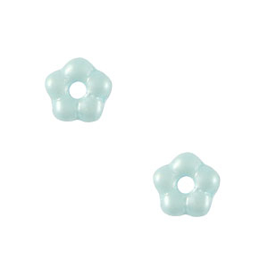 Tschechische Perlen Flower 5mm Light blue