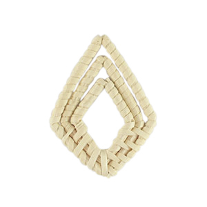 Rattan Anh&auml;nger Rhombus Natural white
