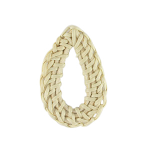 Rattan Anh&auml;nger Drop Natural white