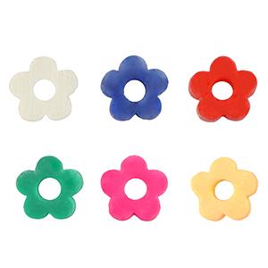 Perlen Katsuki Flower 6mm Multicolour-pearl shine coating