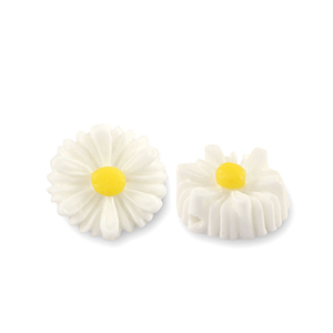 Perlen aus Resin Flower 12mm White