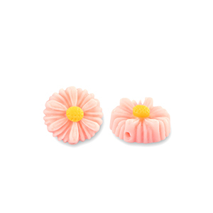 Perlen aus Resin Flower 8mm Peach