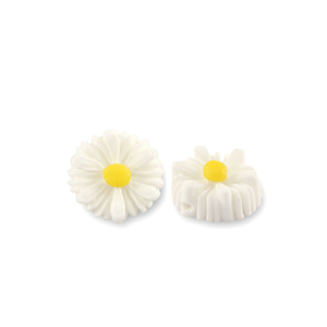 Perlen aus Resin Flower 8mm White