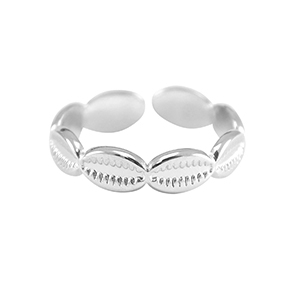 Stainless Steel - Rostfrei Stahl Ringe Kauri Silber