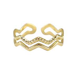 Stainless Steel - Rostfrei Stahl Ringe Gold