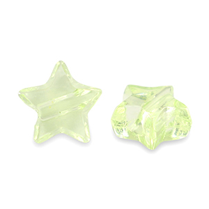 Perlen Acryl Star Transparent light green