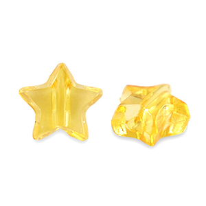 Perlen Acryl Star Transparent spectra yellow