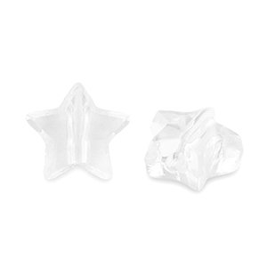 Perlen Acryl Star Transparent