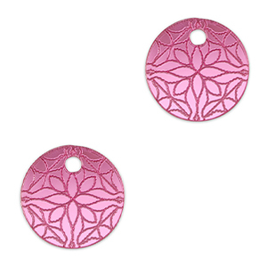 Statement-Anh&auml;nger Flower 16mm Metallic magenta purple