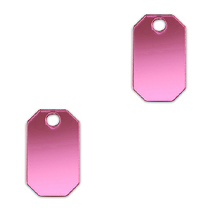 Statement-Anh&auml;nger Octagon Metallic magenta purple