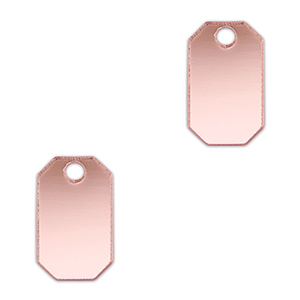 Statement-Anh&auml;nger Octagon Metallic light pink
