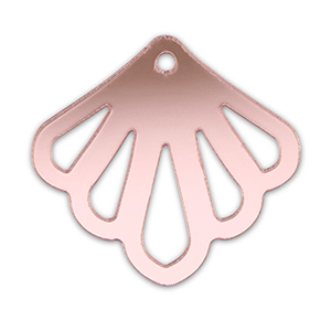 Statement-Anh&auml;nger Shell Metallic light pink
