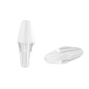 Perlen Acryl Oval Facett geschliffen Transparent
