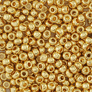 Preciosa 24K Rocailles 10/0-68304 Gold