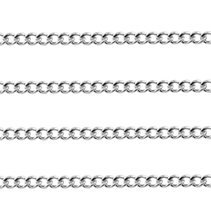 Zubeh&ouml;r aus Stainless Steel - Rostfreiem Stahl Gliederkette Silver