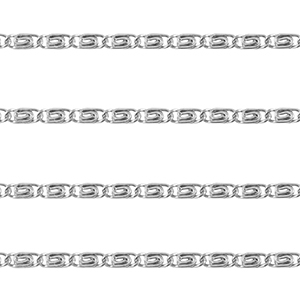 Zubeh&ouml;r aus Stainless Steel - Rostfreiem Stahl Gliederkette Twist Silver