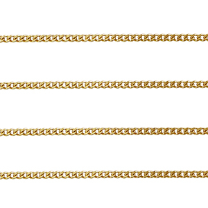 Zubeh&ouml;r aus Stainless Steel - Rostfreiem Stahl Gliederkette Gold