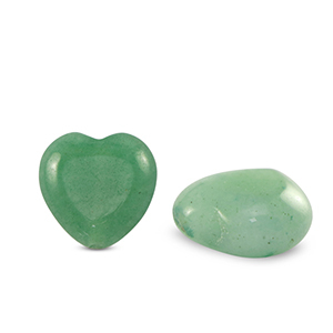 Perlen Naturstein Aventurinquarz Heart&nbsp; Green