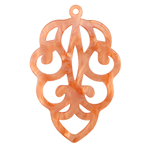 Anh&auml;nger aus Resin Coral red