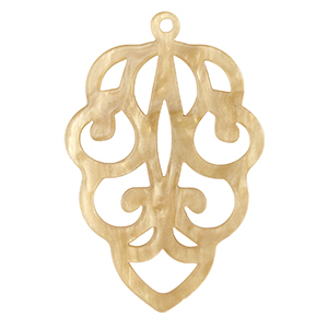 Anh&auml;nger aus Resin Sand beige