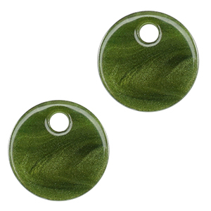 Anh&auml;nger aus Resin 12mm Moss green