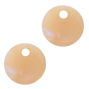 Anh&auml;nger aus Resin 12mm Peach blush opal