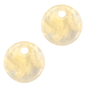 Anh&auml;nger aus Resin 12mm Sand beige transparent