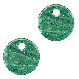 Anh&auml;nger aus Resin 12mm Multicolor green