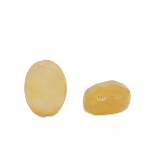 Perlen Naturstein Quarz Oval Multicolour amber orange