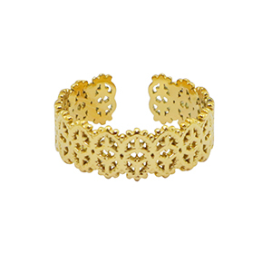 Stainless Steel - Rostfrei Stahl Ringe Gold