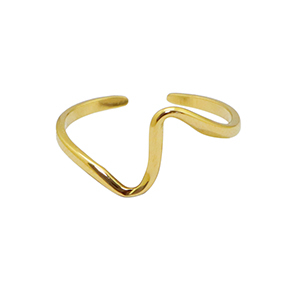 Stainless Steel - Rostfrei Stahl Ringe Gold